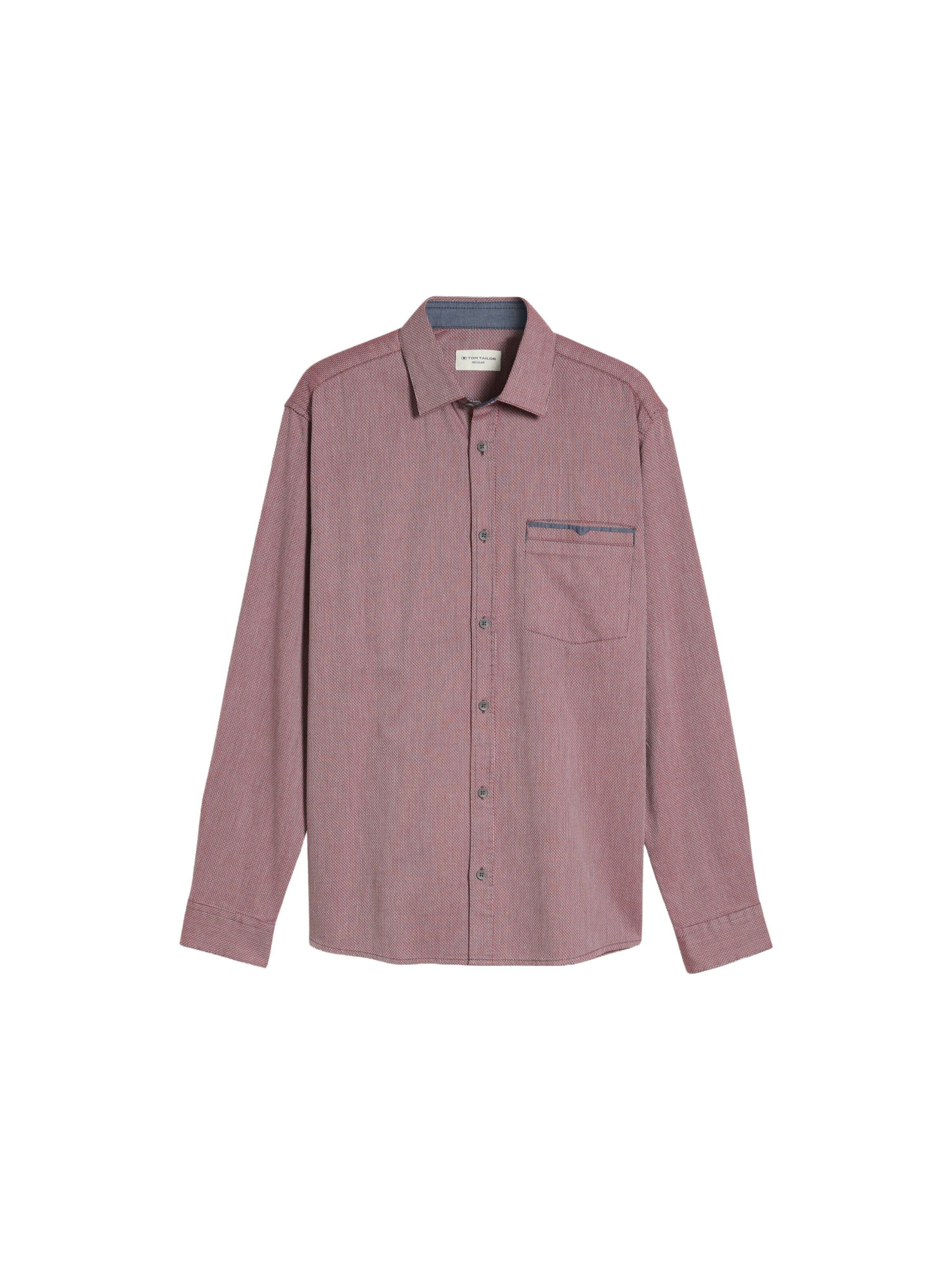 TOM TAILOR Comfort Fit Hemd in Grau: Vorderseite