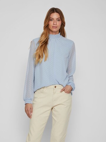 Camicia da donna 'DOBBY' di VILA in blu: frontale