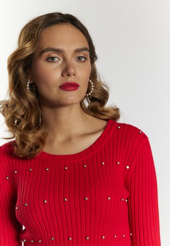 faina - Pullover em vermelho