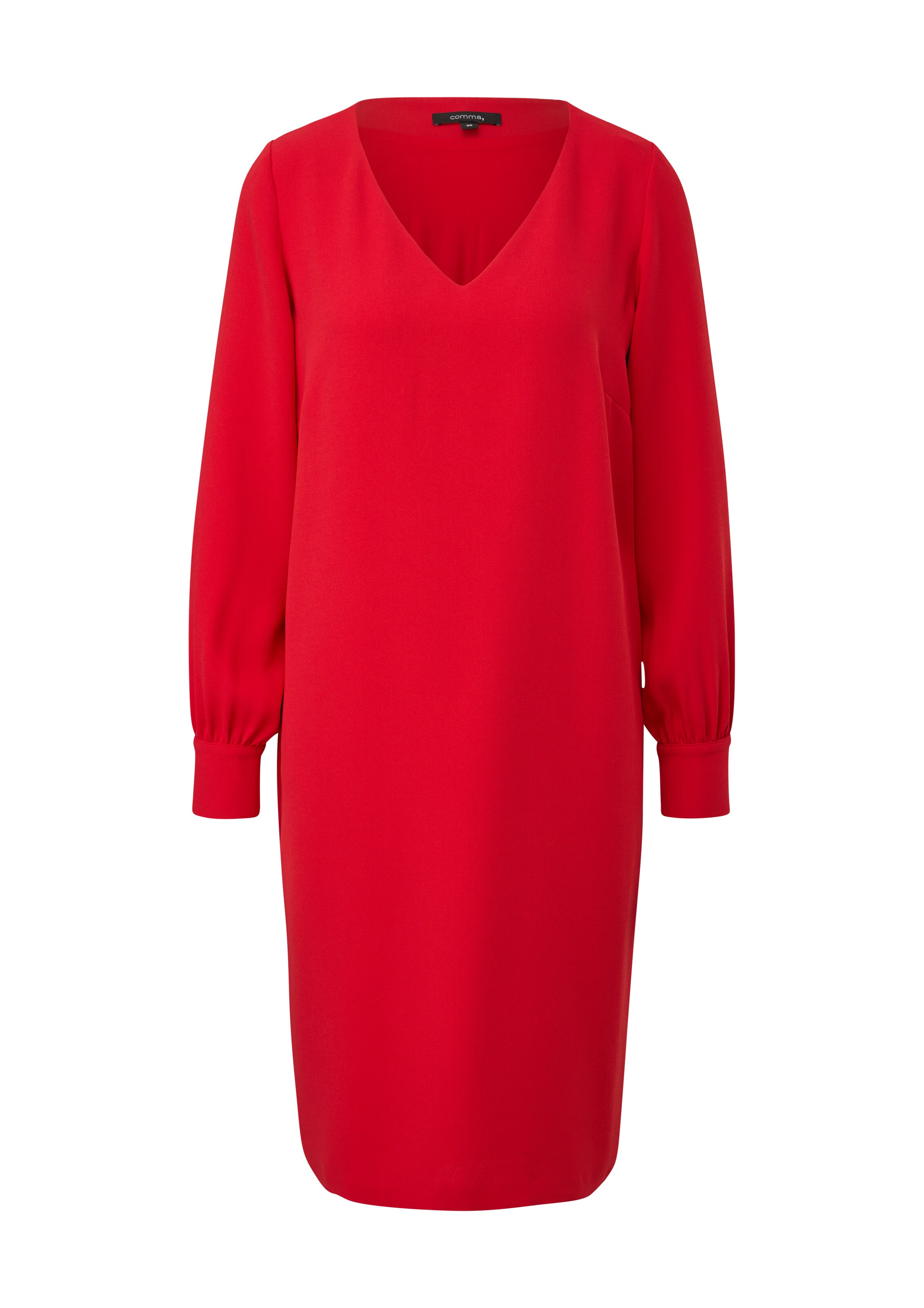 COMMA Jurk in Rood: voorkant