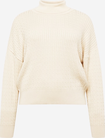 Guido Maria Kretschmer Curvy Collection Sweater 'Thea' in White: front