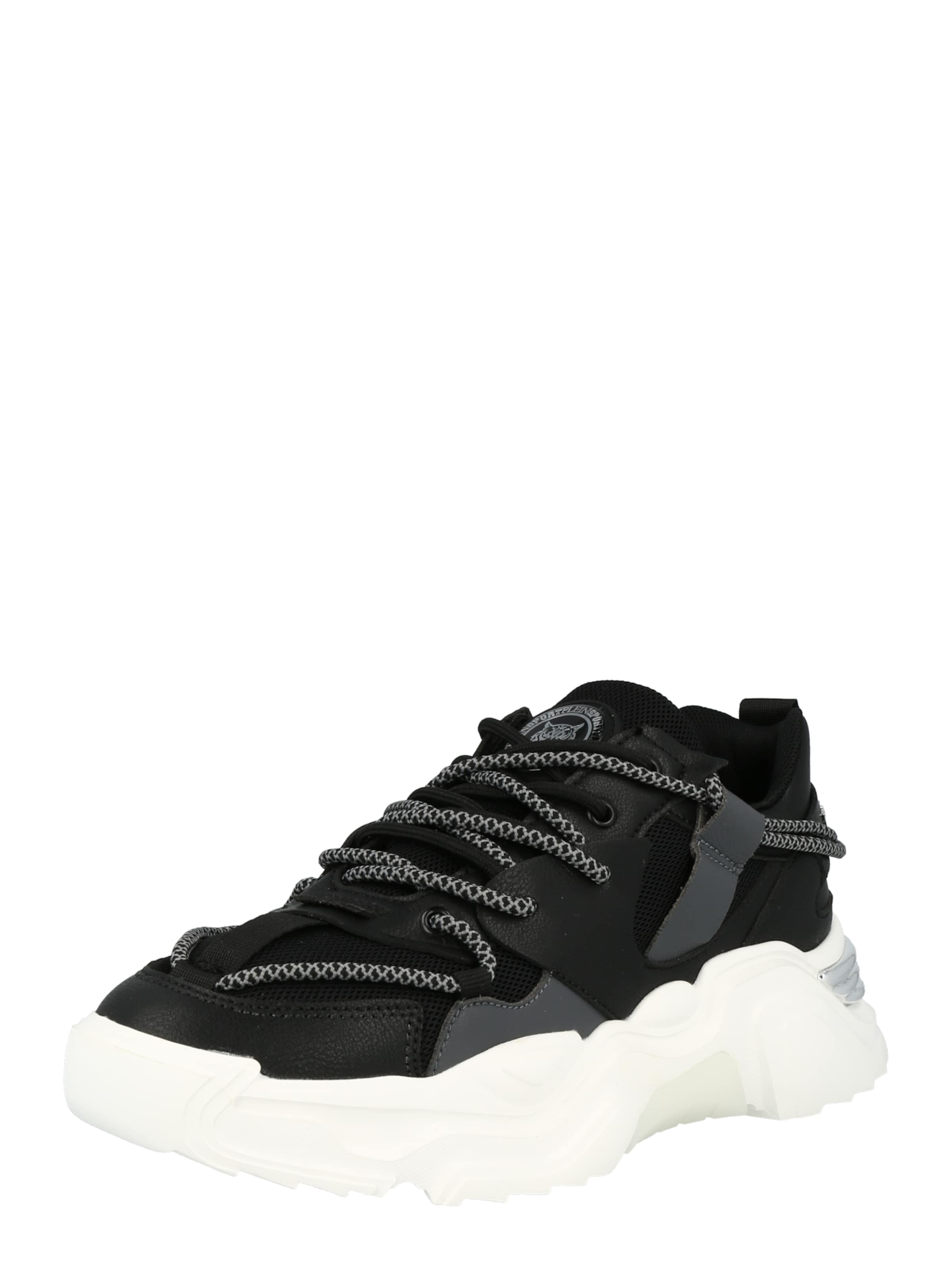 Plein Sport Platform trainers in Black: front