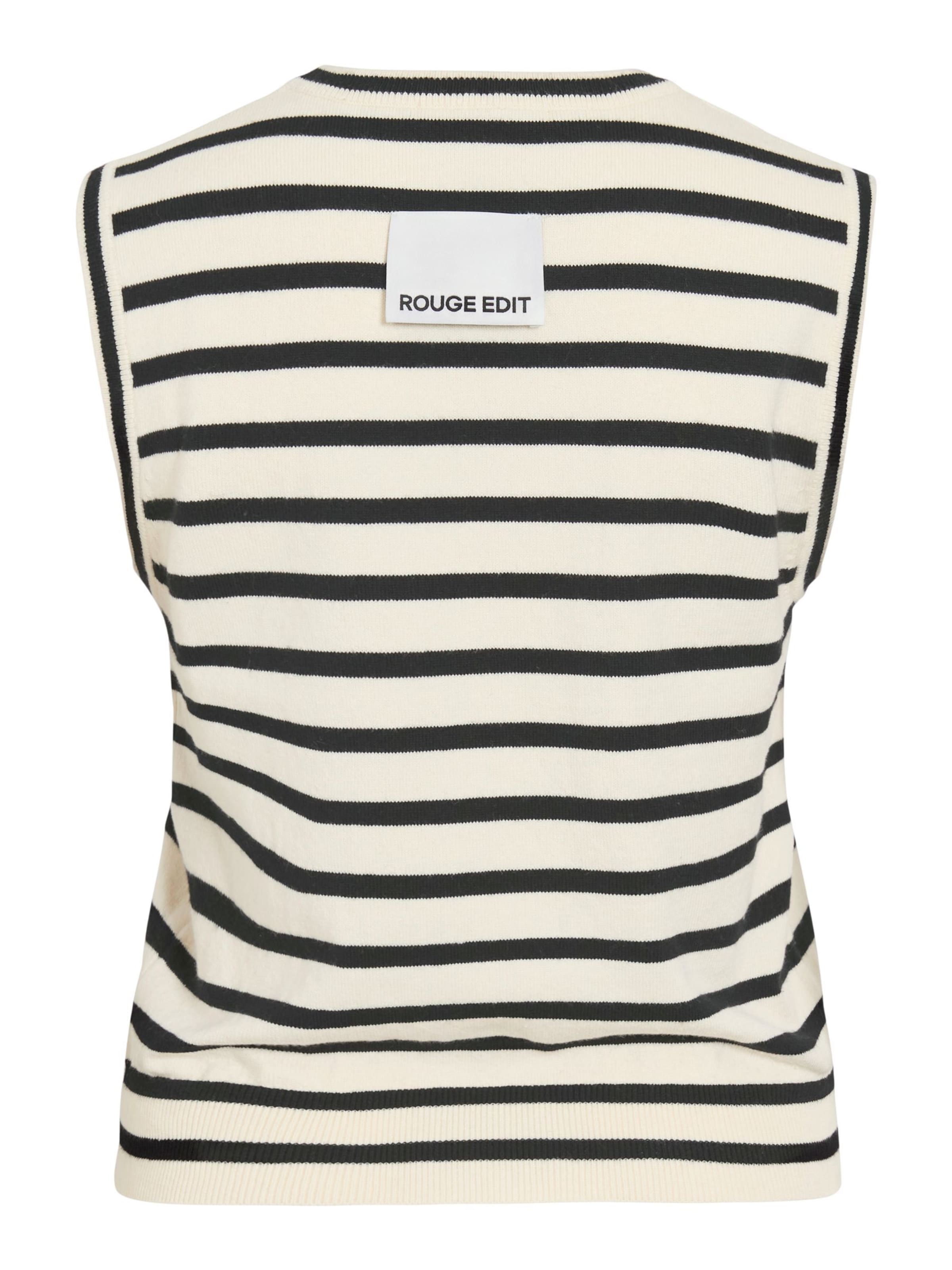 Gilet in maglia di ROUGE EDIT in bianco