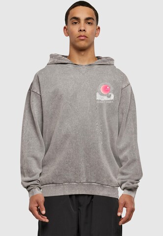 Sweat-shirt 'Sunset Charm' Merchcode en gris : devant