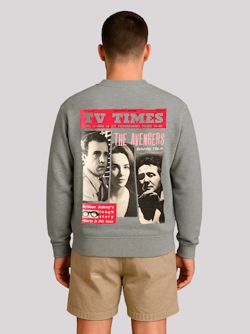 Sweat-shirt 'TV Times The Avengers 1961 Cover' F4NT4STIC en gris : devant