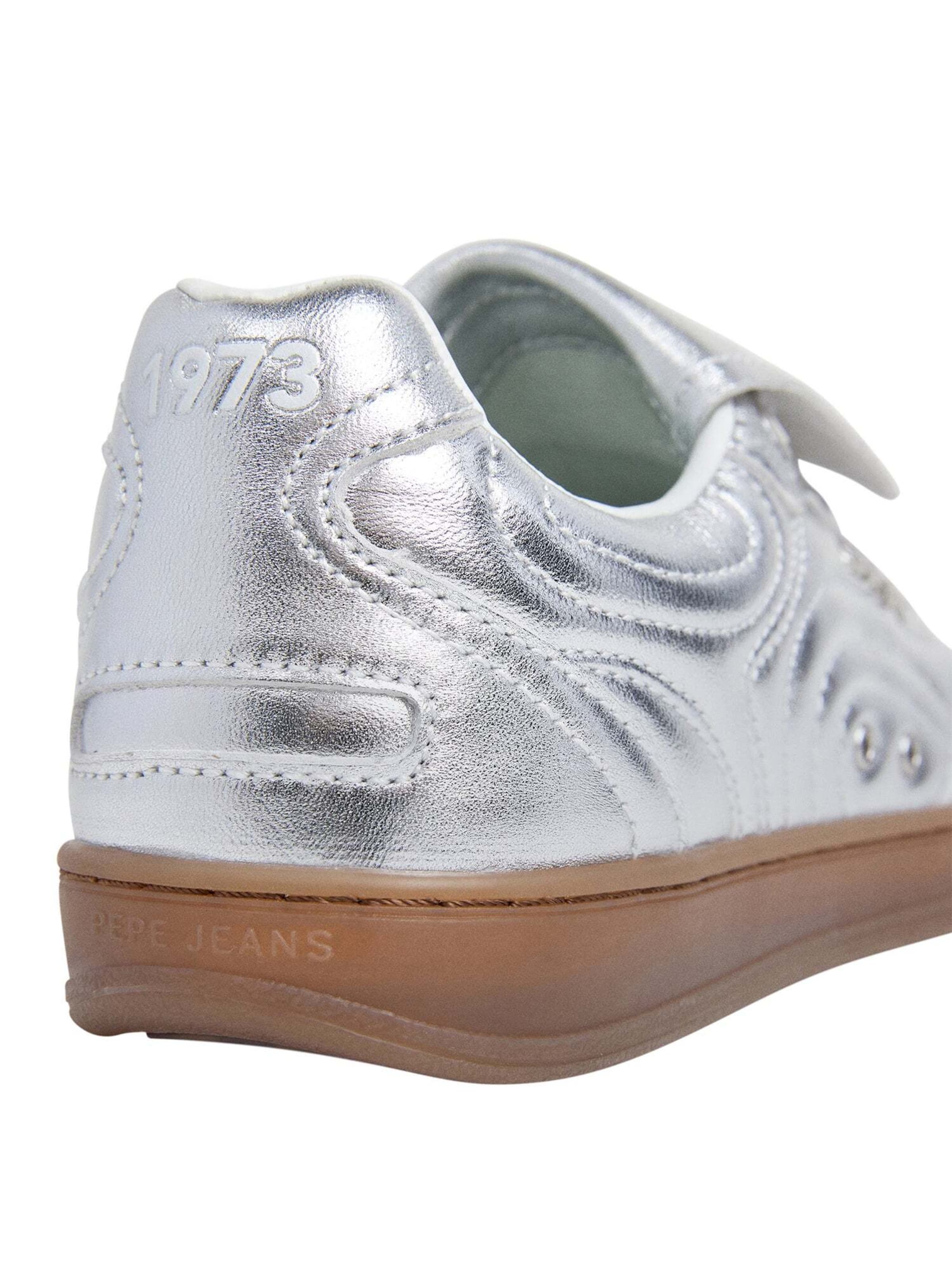 Pepe Jeans Sneakers laag 'Ball W' in Zilver