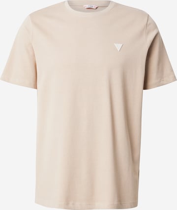 GUESS - Camiseta en beige: frente