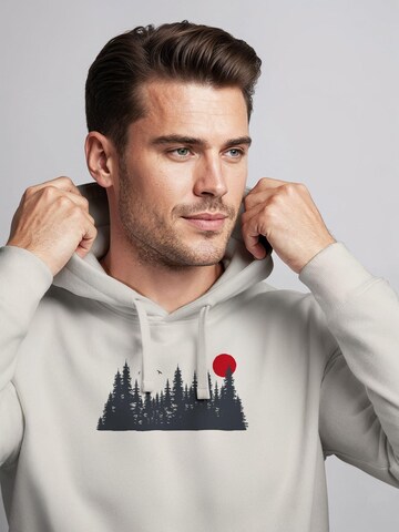 Neverless Sweatshirt 'Waldkette' in Beige