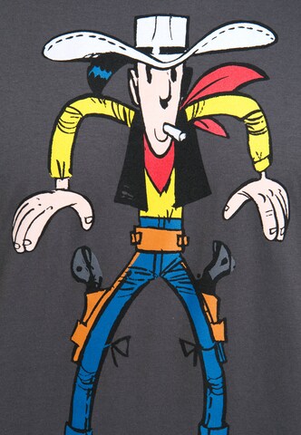 LOGOSHIRT Shirt 'Lucky Luke' in Grijs