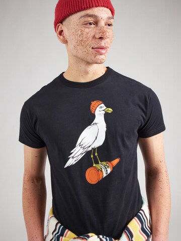 Derbe Shirt 'Sturmmöwe' in Black