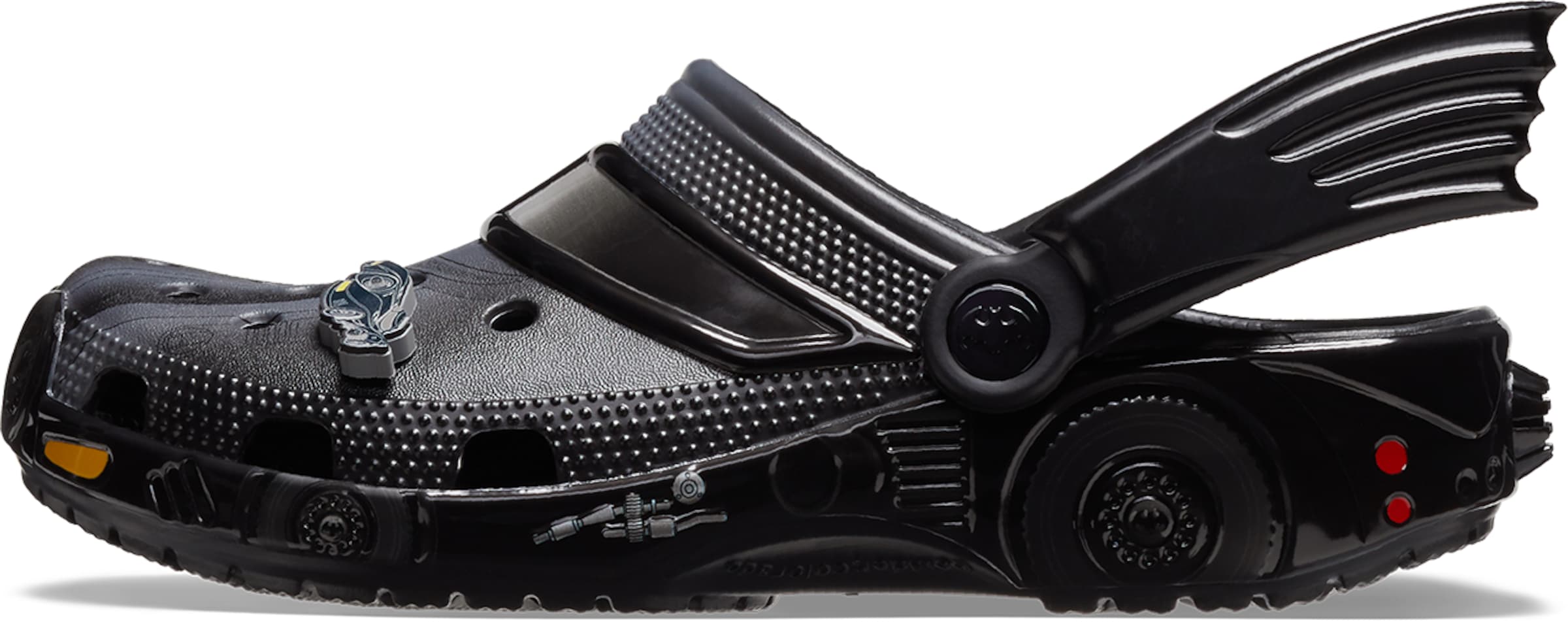 Crocs Träskor 'Batmobile' i svart: framsida