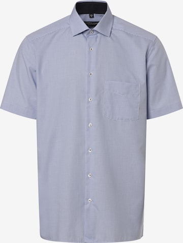 Coupe regular Chemise business Andrew James en bleu : devant