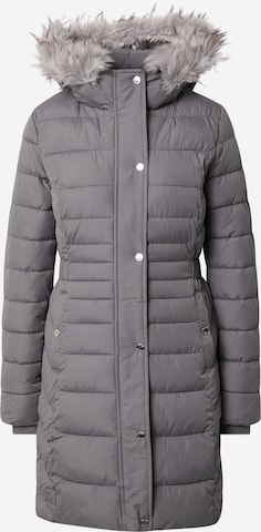 HOLLISTER Zimní kabát 'Core' – šedá: přední strana