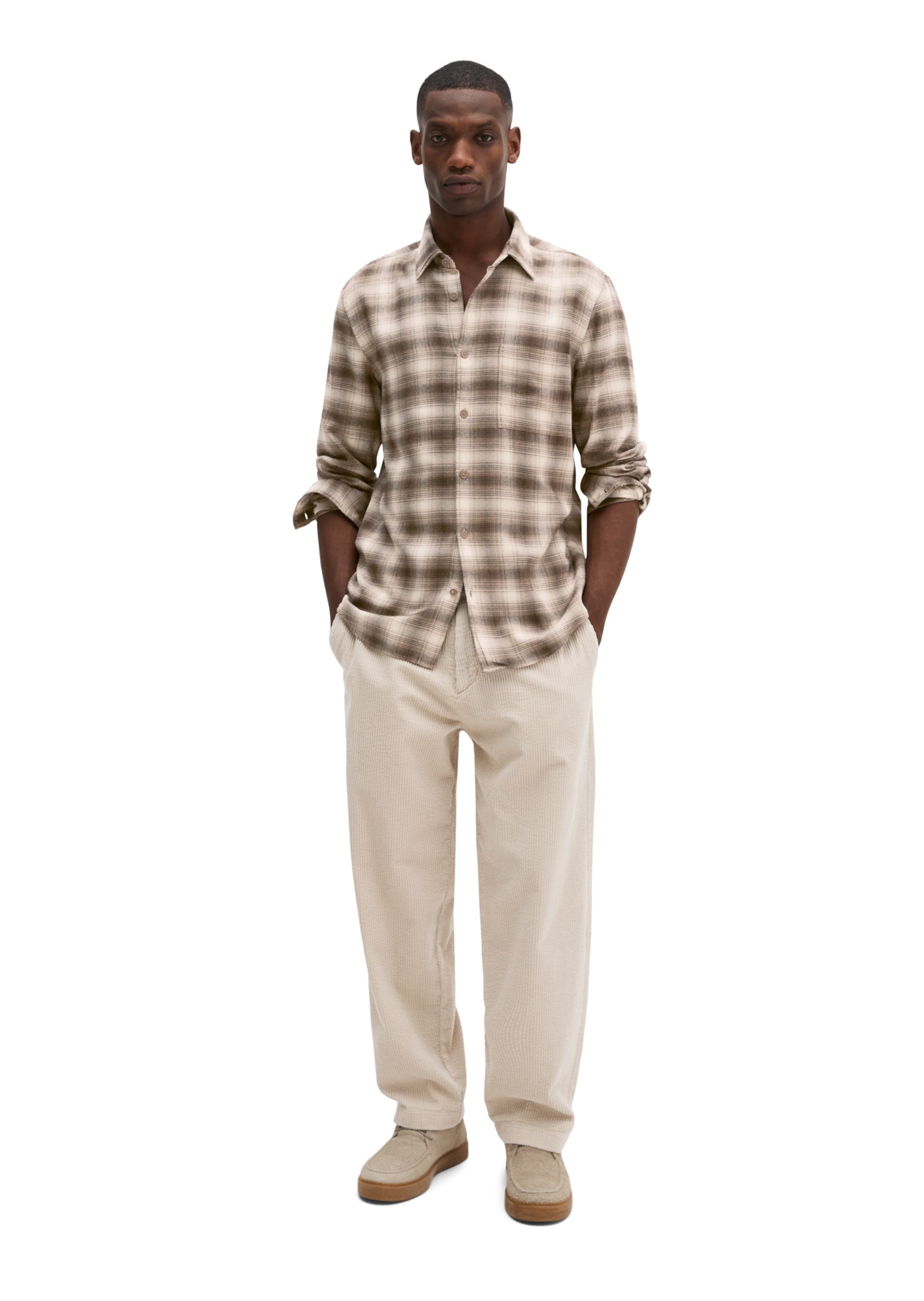 Marc O'Polo Regular fit Button Up Shirt in Beige