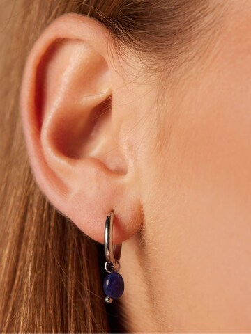 Boucles d'oreilles 'Colourful' Lucardi en argent : devant