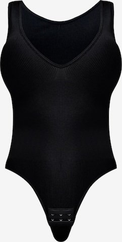 MEETWEE Shaping bodysuit in Black: front
