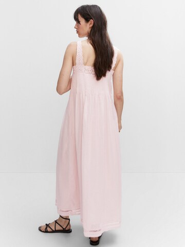 MANGO Summer Dress 'NUBE' in Pink