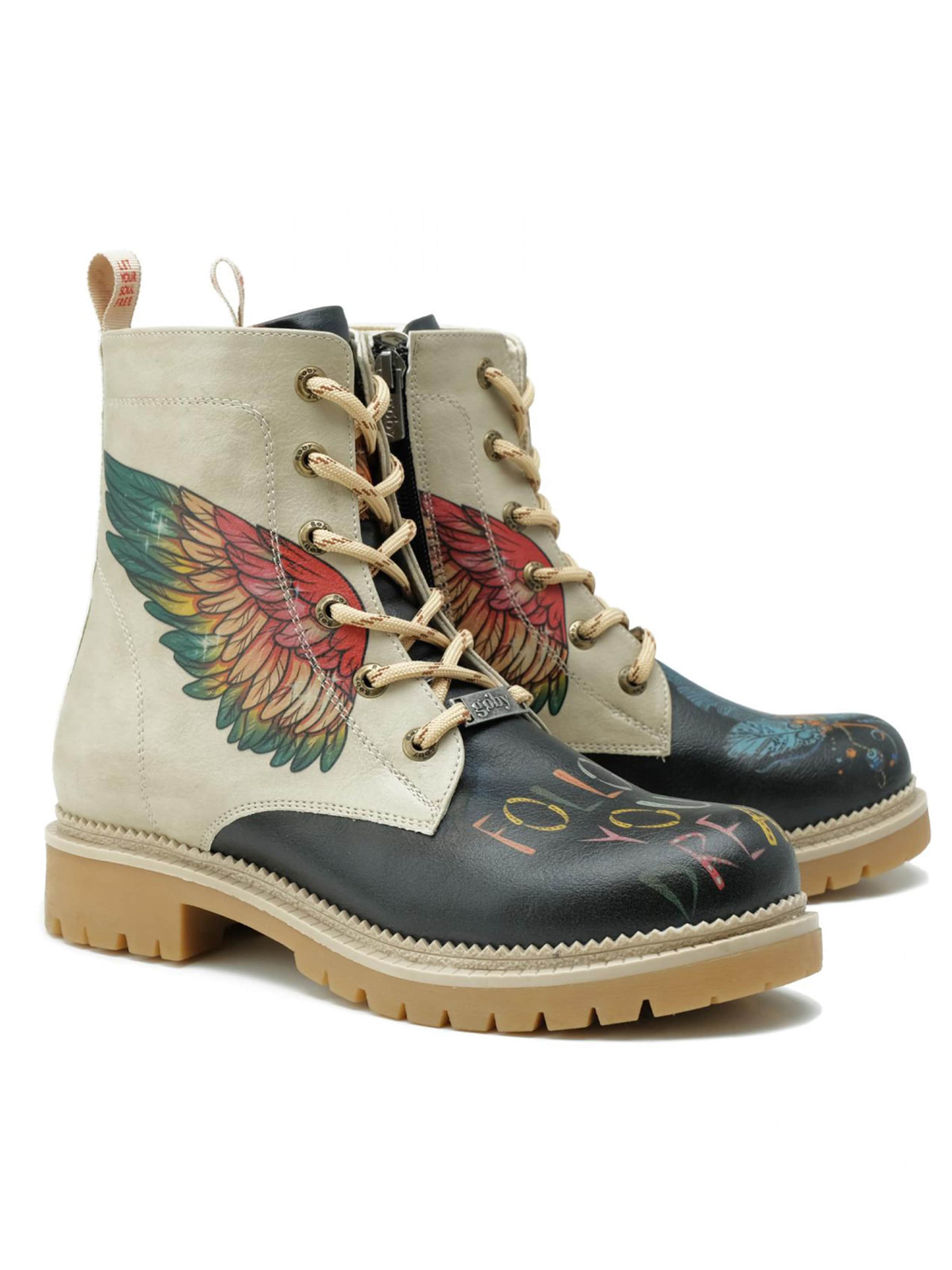 Stivale stringato 'Women's shoes Goby ankle boots NJR149' di Goby in colori misti