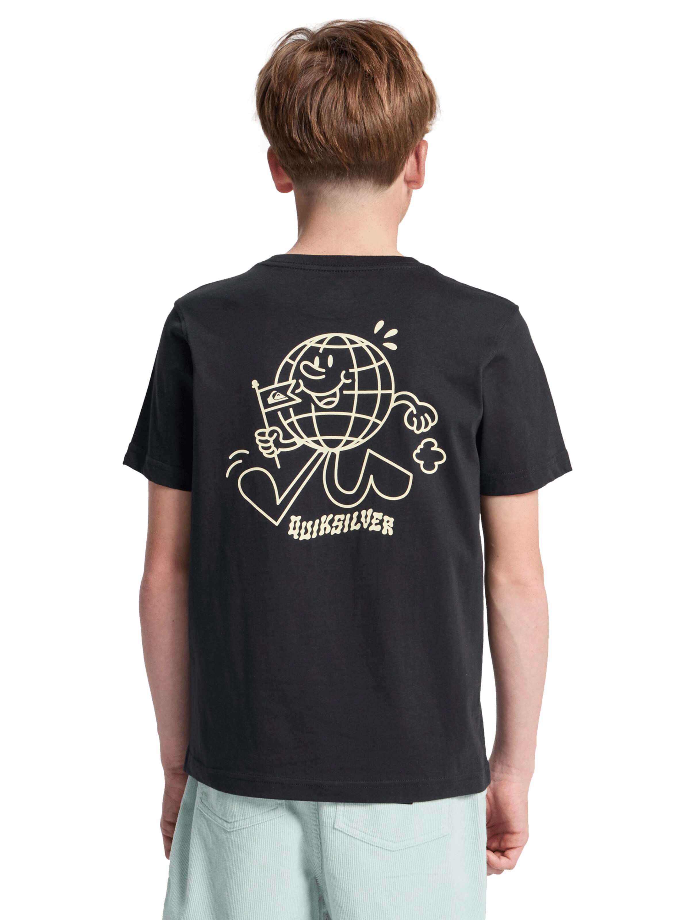 QUIKSILVER T-shirt 'Cosmic Character' in Schwarz