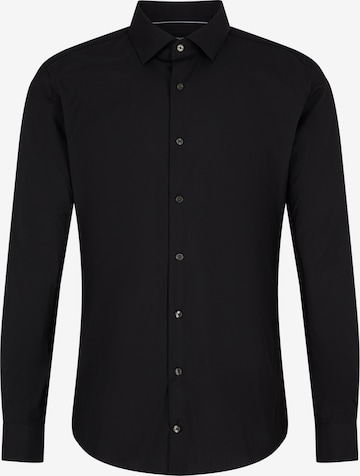 Coupe slim Chemise business ' Santos ' STRELLSON en noir : devant