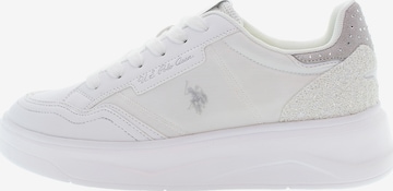 Sneaker bassa 'GINGER002W/5YT1' di U.S. POLO ASSN. in bianco: frontale