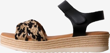Oh my Sandals Sandale in Schwarz: Vorderseite