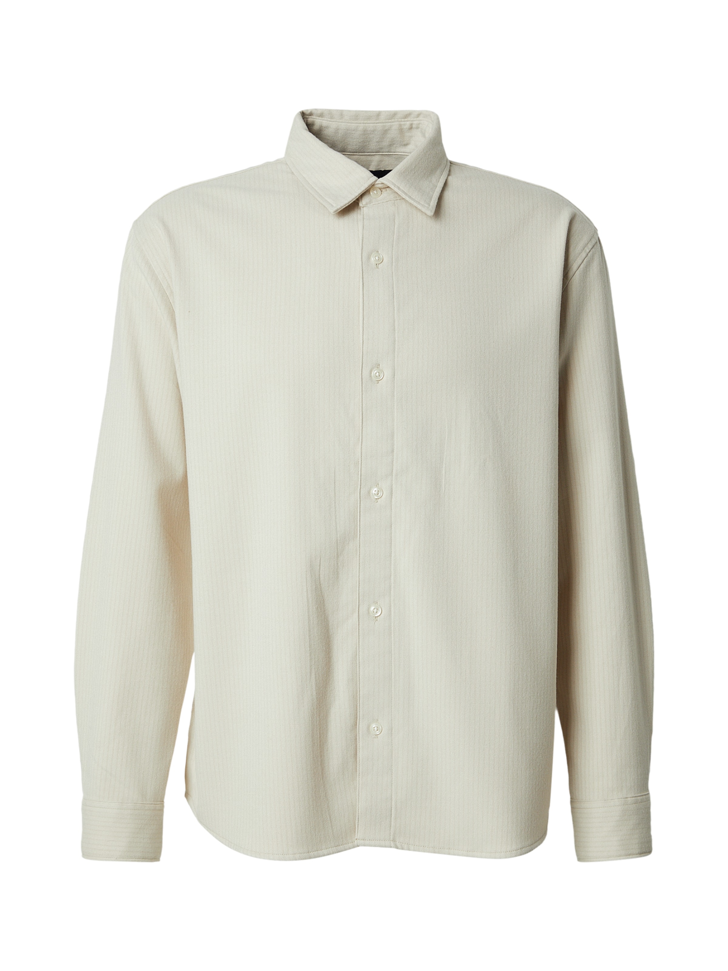 Chemise Abercrombie & Fitch en beige : devant