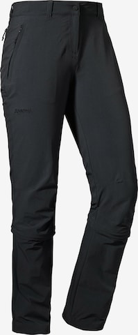 Schöffel Regular Outdoor Pants 'Engadin1' in Black: front