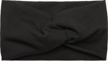 styleBREAKER Haarschmuck 'Feinripp Haarband gedreht' in Schwarz: Vorderseite