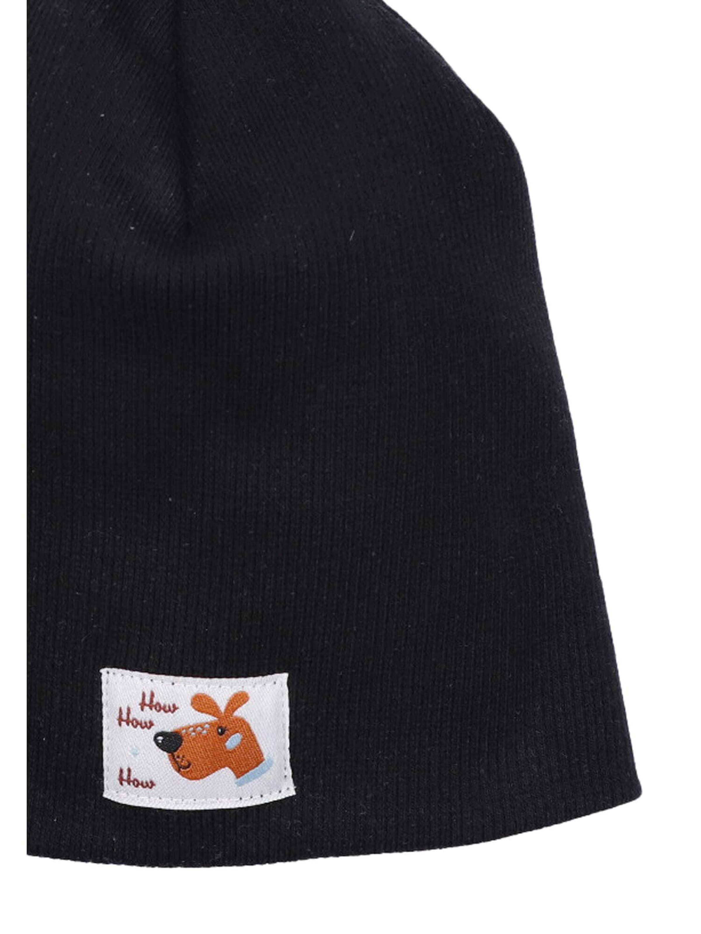 Bonnet 'Hund' NINI en noir