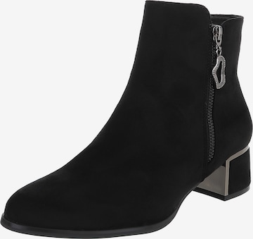 Ital-Design Ankle Boots in Black: front