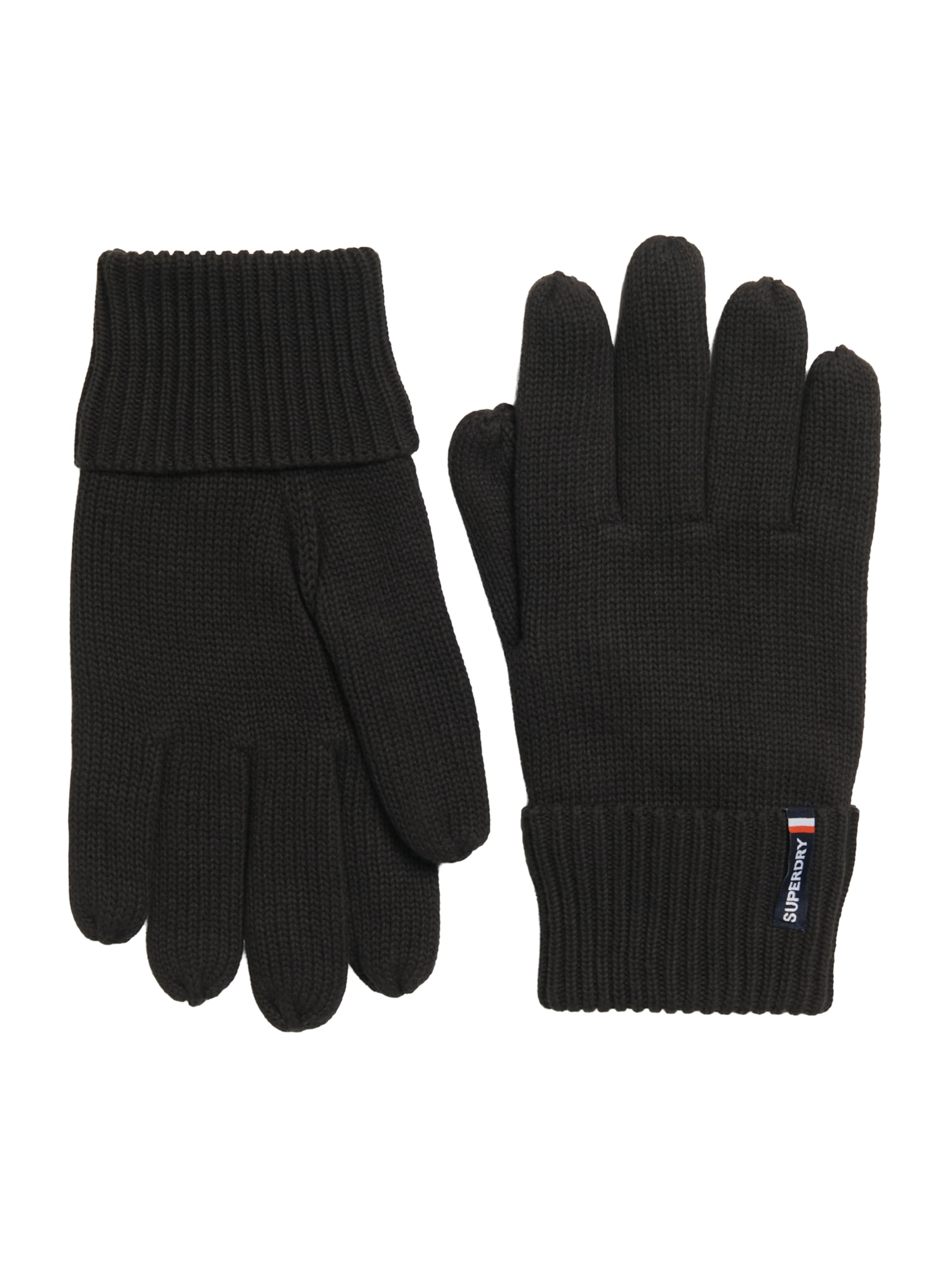 Superdry Handschuhe 'Essentials' in Schwarz: Vorderseite