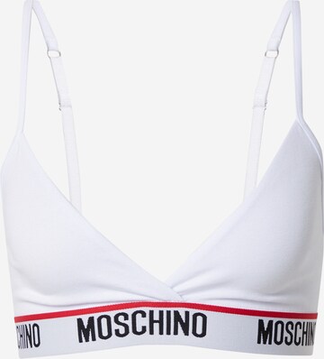 Sutien de la Moschino Underwear pe alb: față