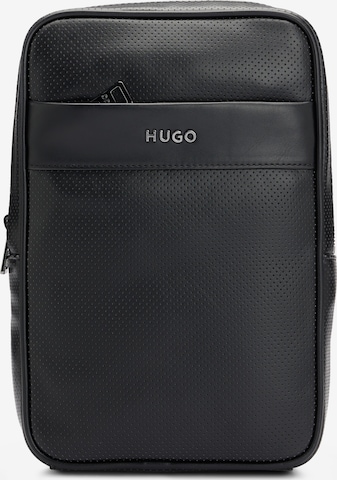 HUGO Red Crossbody Bag in Black: front