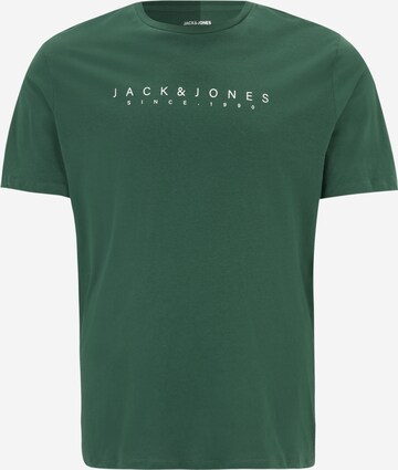 T-Shirt 'ETRA' Jack & Jones Plus en vert : devant