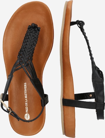 Fred de la BretoniÈre T-Bar Sandals in Black