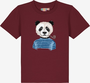 watabout.kids Shirt 'Panda' in Red: front