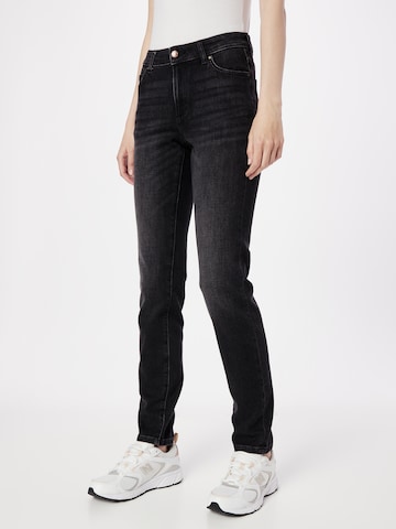 MUSTANG Skinny Jeans 'Crosby' in Zwart: voorkant