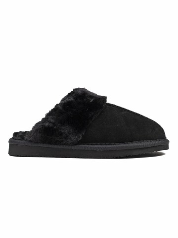 Minnetonka Hausschuh 'Chesney' in Schwarz