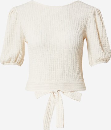 Gina Tricot - Blusa 'Sage' en blanco: frente