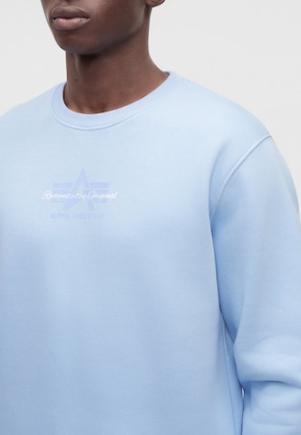 mėlyna ALPHA INDUSTRIES Megztinis be užsegimo 'Foam'