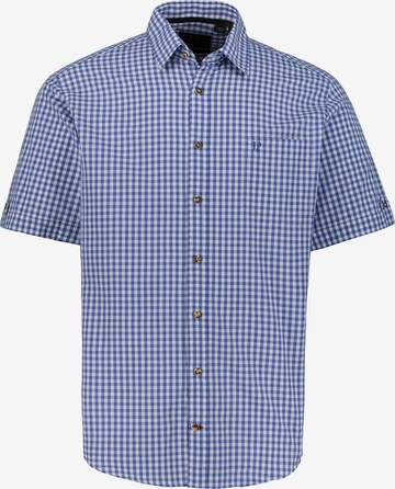 JP1880 Button Up Shirt in Blue: front