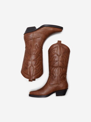 ONLY - Botas de cowboy 'Bronco' em castanho