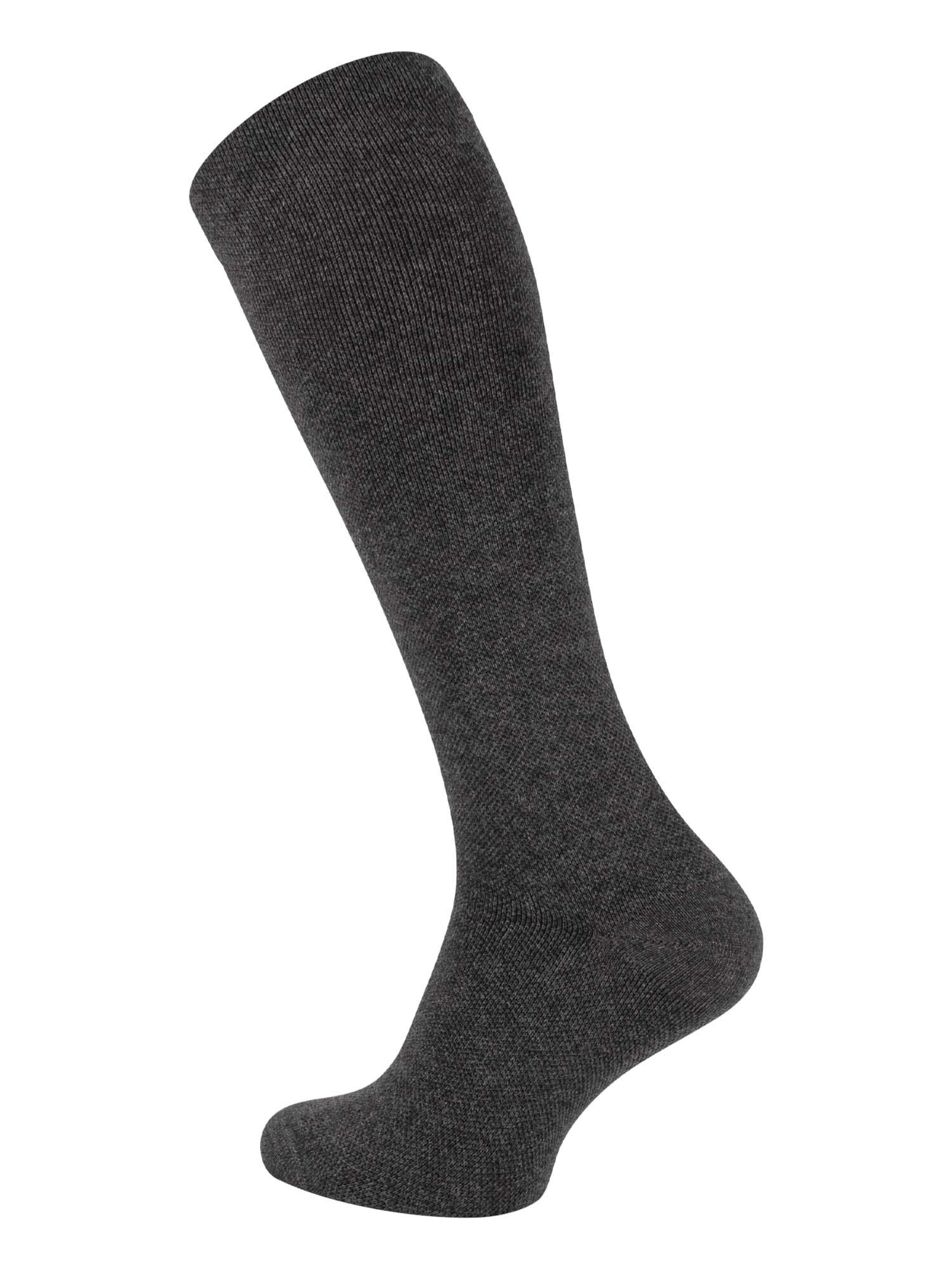 Chaussettes montantes Cotton Prime en gris : devant