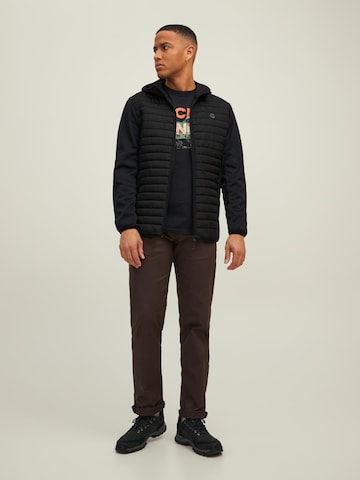 Coupe regular Veste mi-saison JACK & JONES en noir