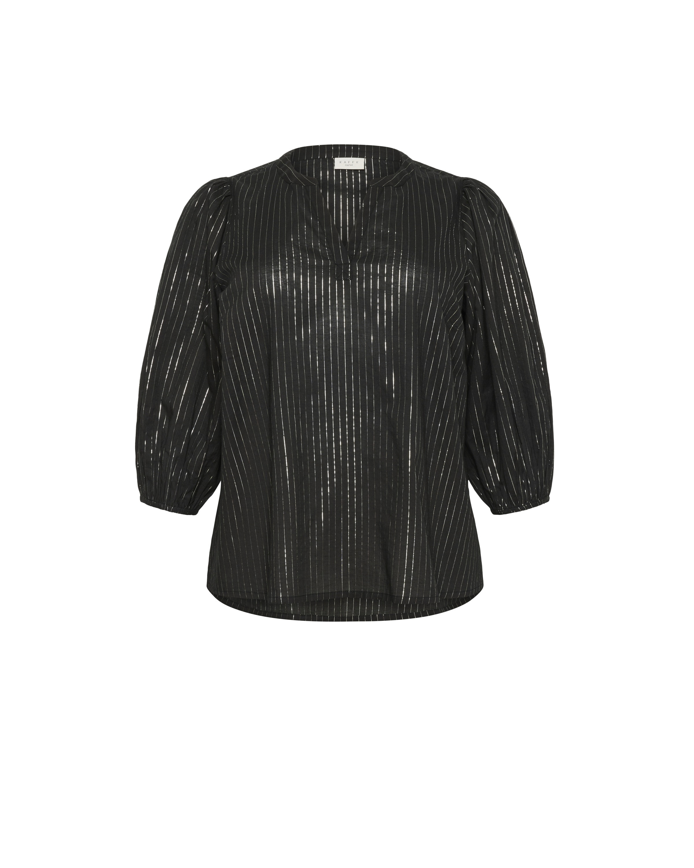 KAFFE CURVE Bluse 'KCluisa' in Schwarz: Vorderseite