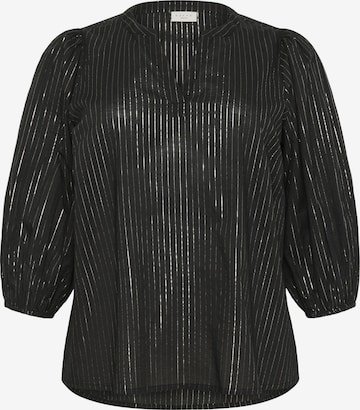 KAFFE CURVE Bluse 'KCluisa' in Schwarz: Vorderseite