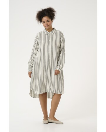 KAFFE CURVE Jurk 'Mille' in Beige: voorkant