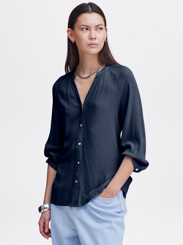 Camicia da donna 'Marrakech' di ICHI in blu: frontale