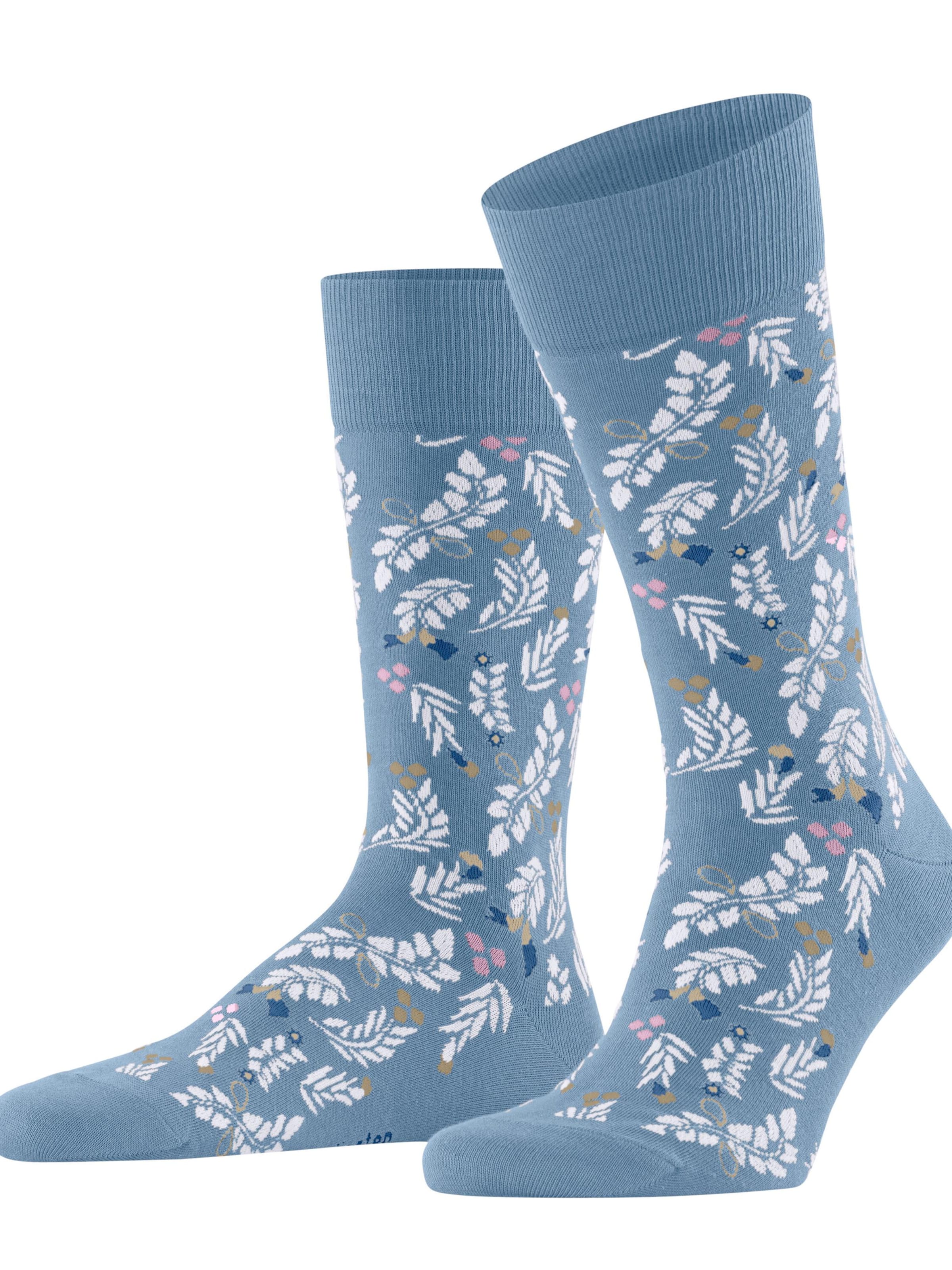 BURLINGTON Socks 'Bloomingday' in Blue: front